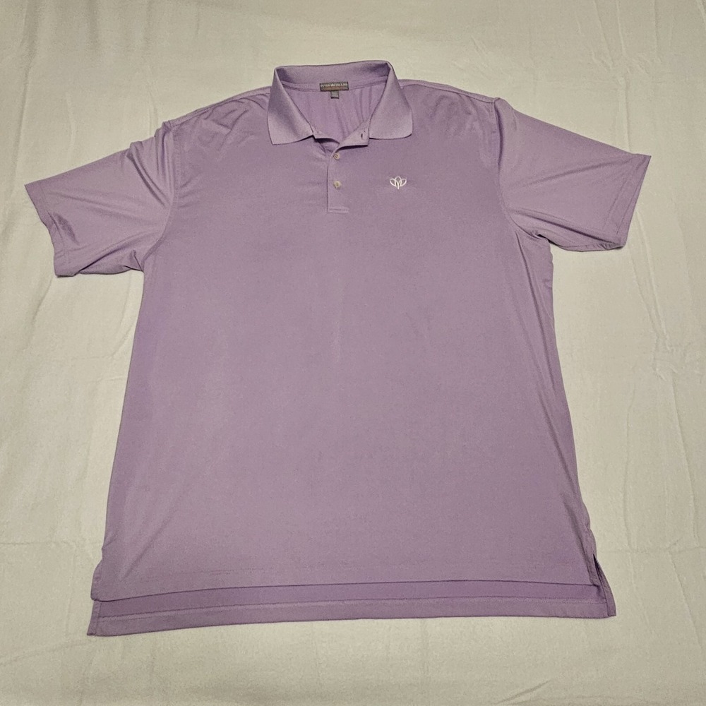 Peter Millar Shirt Mens 2XL Summer Comfort Performance Golf Polo Gaillardia Club